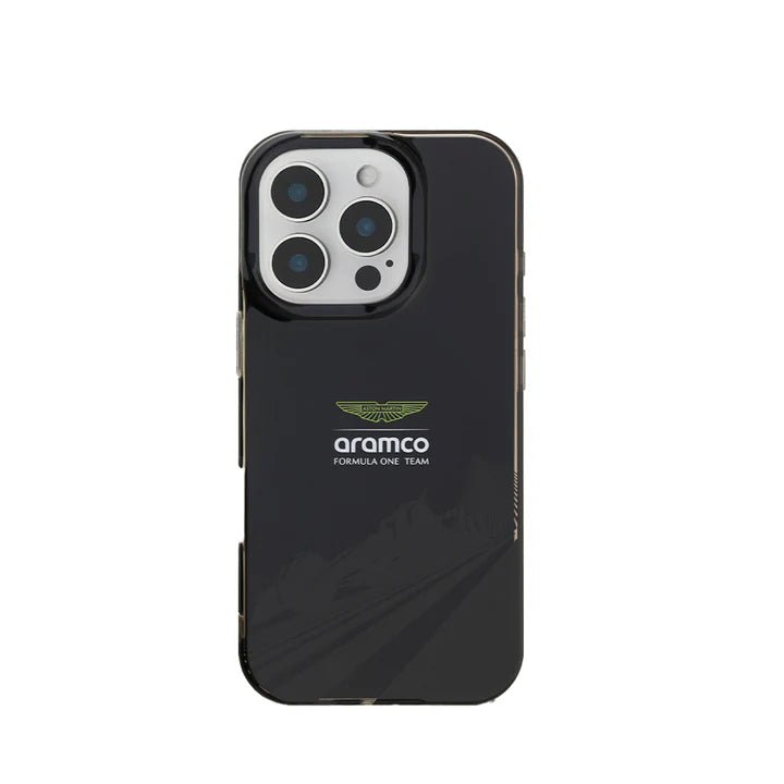 ASTON MARTIN - Aramco F1 - Magsafe IPhone 16 Pro Black Case - My Store
