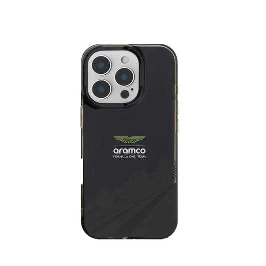 ASTON MARTIN - Aramco F1 - Magsafe IPhone 16 Pro Black Case - My Store