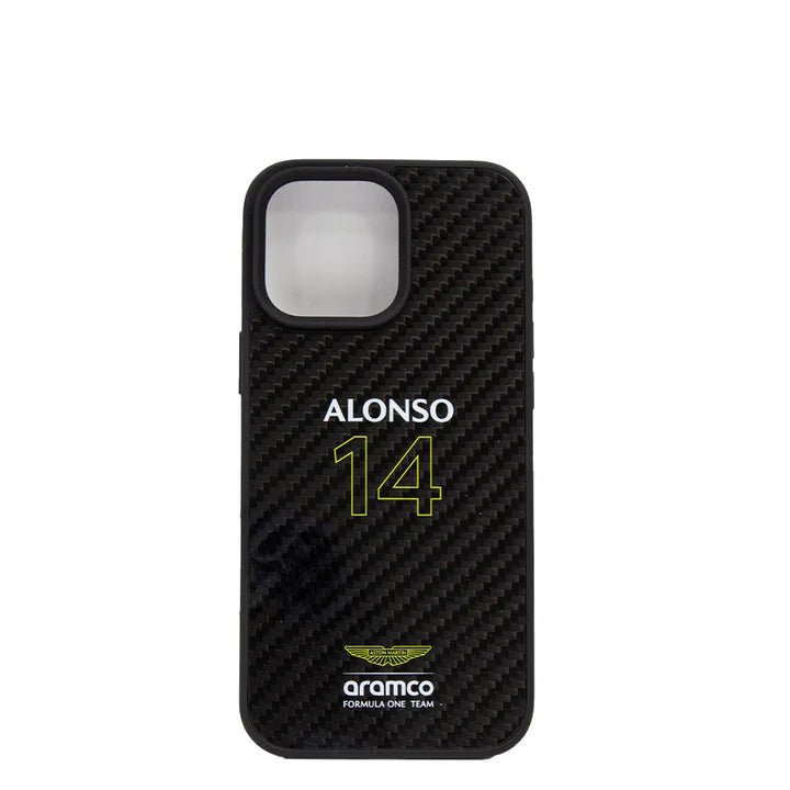 ASTON MARTIN - Aramco Magsafe F1 - Real Carbon Fiber IPhone 16 Pro Max Black Case - My Store