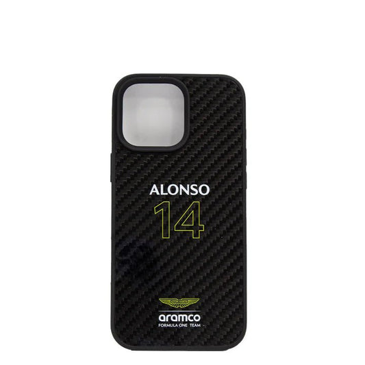 ASTON MARTIN - Aramco Magsafe F1 - Real Carbon Fiber IPhone 16 Pro Max Black Case - My Store