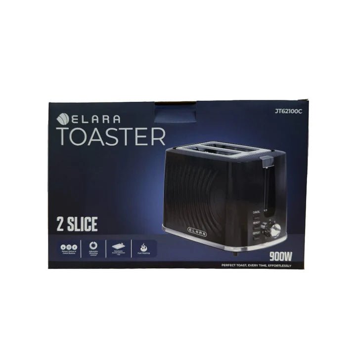 Elara 2 Slice Toaster Black | Wholesale supply - IMS Distribution