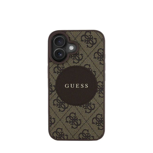 GUESS - Magsafe Grained IPhone 16 Brown Case - My Store