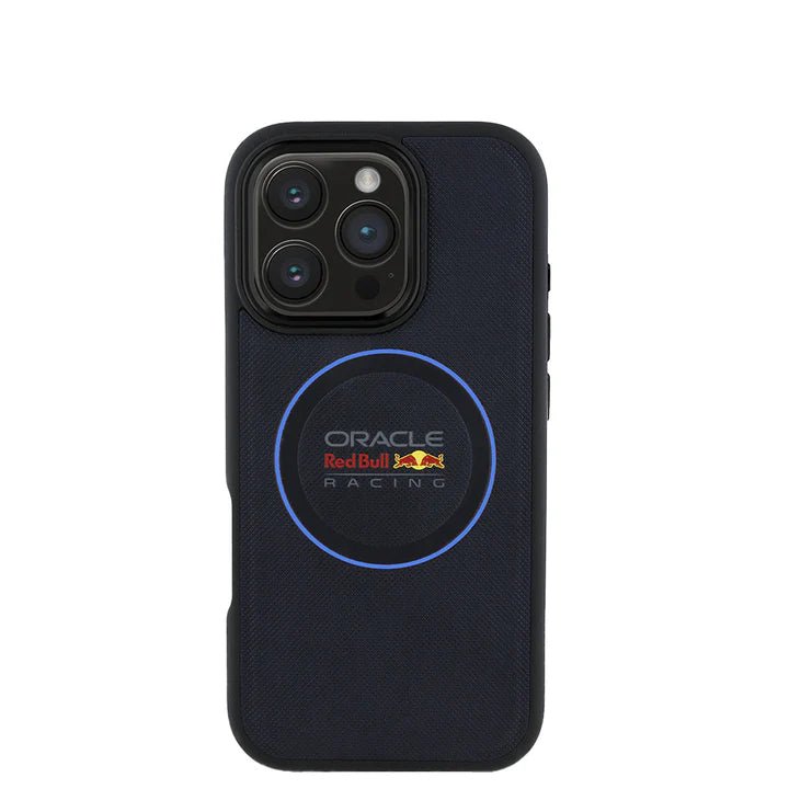 RedBull Racing - Magsafe Meshed Navy IPhone 16 Pro Max Leather Case - My Store