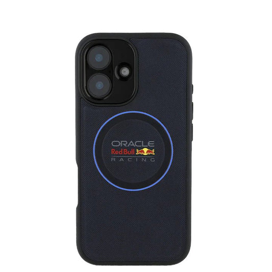 RedBull Racing - Magsafe Meshed Ring Navy IPhone 16 Leather Case - My Store
