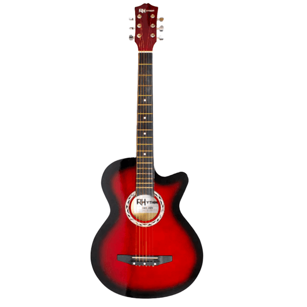 Rhythm Cutaway Acoustic Guitar (Red) - My Store IMS Distribution