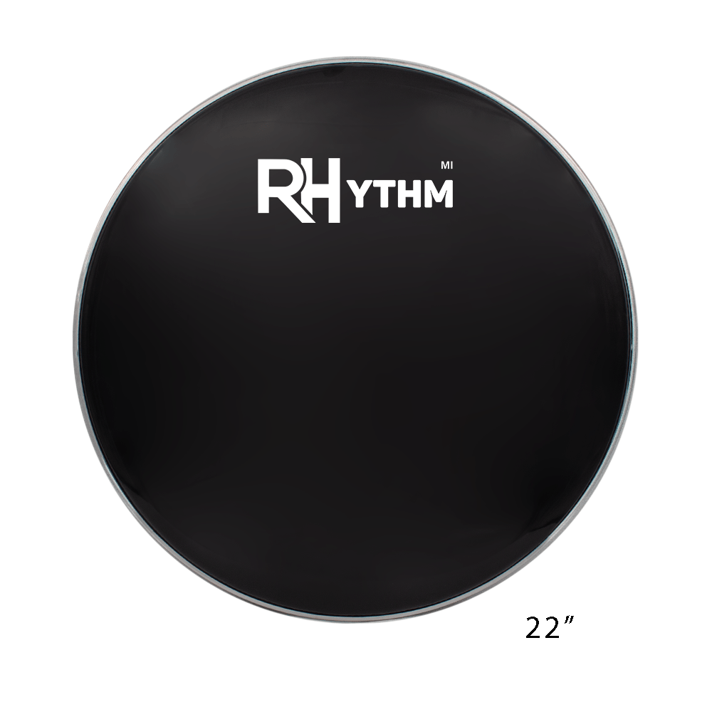 Rhythym MI 22" Black Drum Head 0.25mm - My Store
