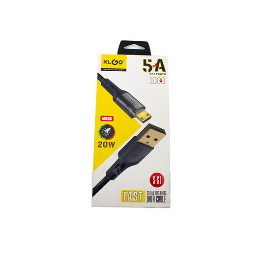 S - 61 Android KlGo 20W Fast Charging Cable - My Store