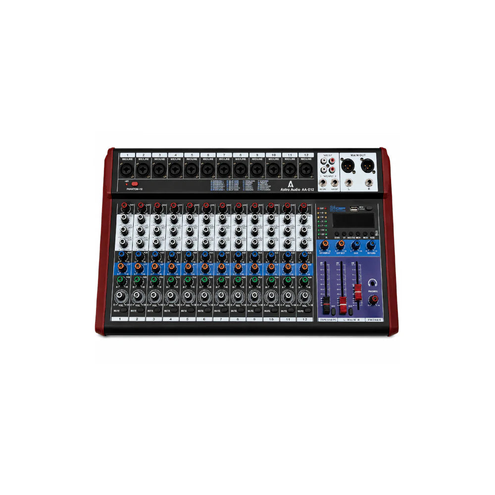 AA-E12 [Astro Audio 12CH Desktop Mixer With USB]