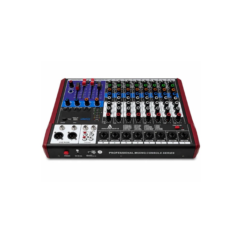 AA-E118 [Astro Audio 8ch Desktop Mixer With Usb] - IMS Distribution