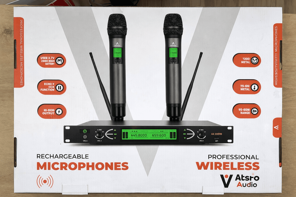 AA - KU500[Astro Audio wireless rechargeable Microphones] - My Store IMS Distribution
