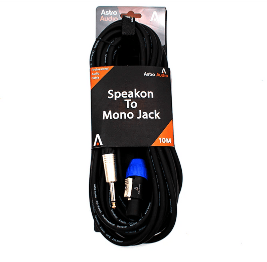 Astro Audio 10m Speakon to Mono Jack [TSC033c/TJ009/10m] - My Store