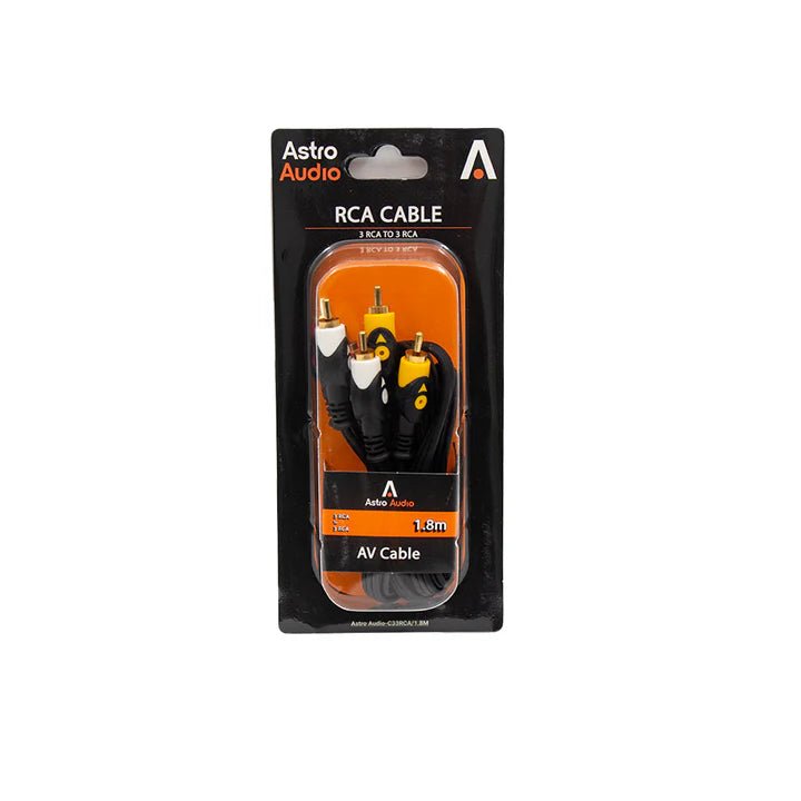 Astro Audio 1.8M 3RCA to 3RCA Cable [C33RCA18/1.8M] - My Store