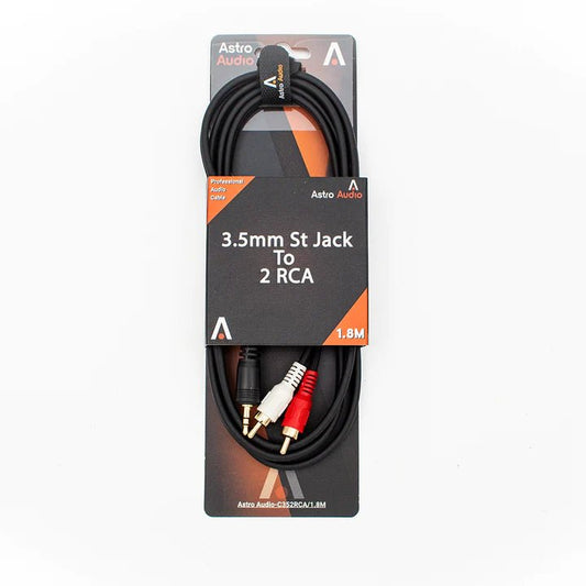 Astro Audio 3.5mm St Jack to 2RCA 1.8M [C352RCA18] - My Store