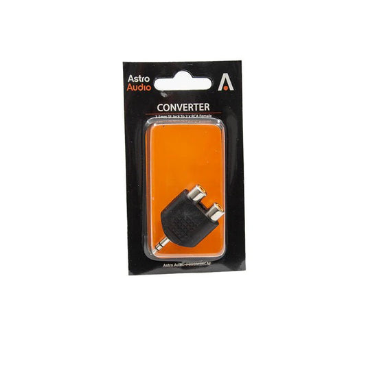 Astro Audio 3.5mm St Jack to 2xRCA Female Converter[P35SM2RCAF] - My Store