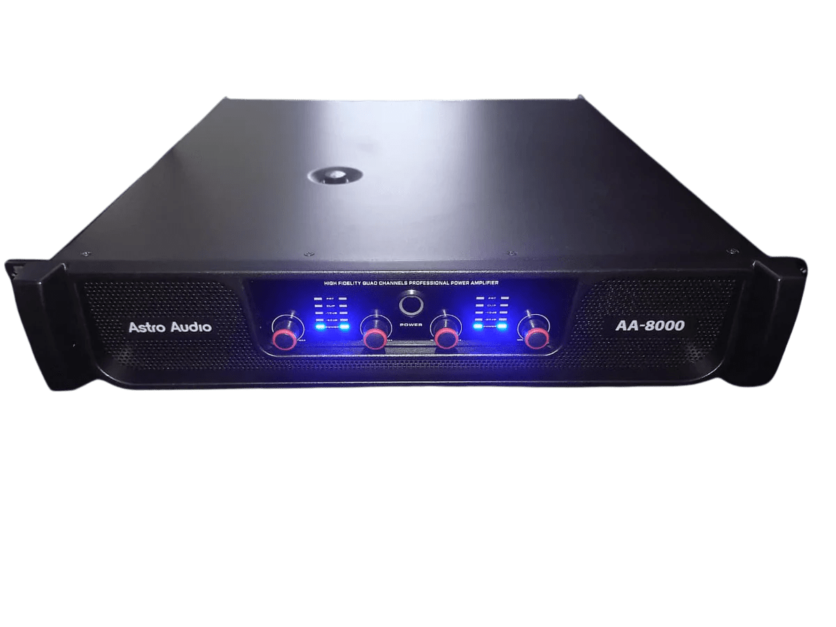 Astro Audio AA - 8000 Professional Power Amplifier – 4 Channel Pro Audio - My Store IMS Distribution