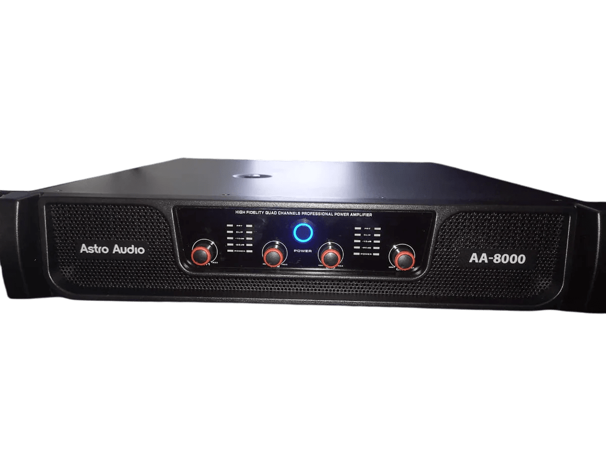 Astro Audio AA - 8000 Professional Power Amplifier – 4 Channel Pro Audio - My Store IMS Distribution
