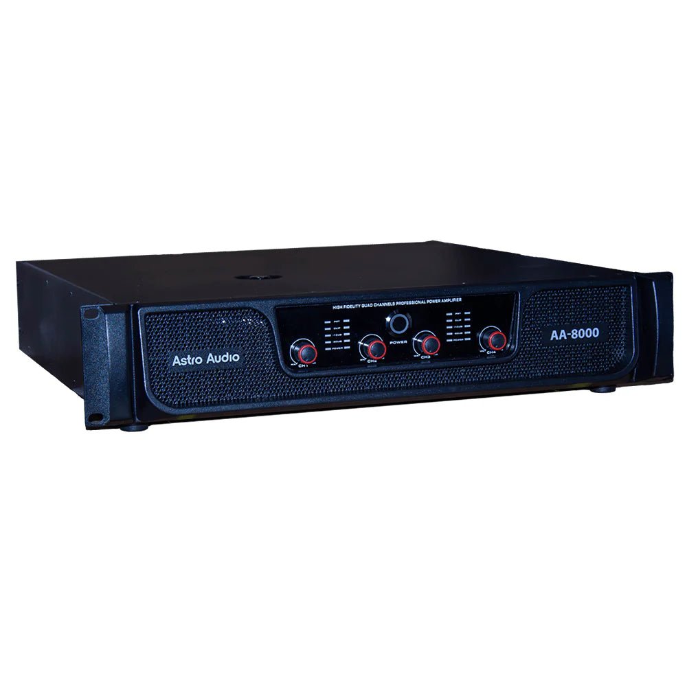 Astro Audio AA - 8000 Professional Power Amplifier – 4 Channel Pro Audio - My Store IMS Distribution