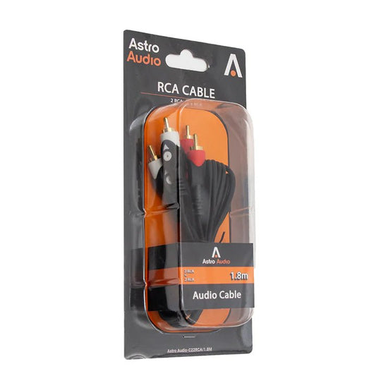 Astro Audio - C22RCA18 2RCA To 2RCA With Bl Cable 1.8m (50) - My Store