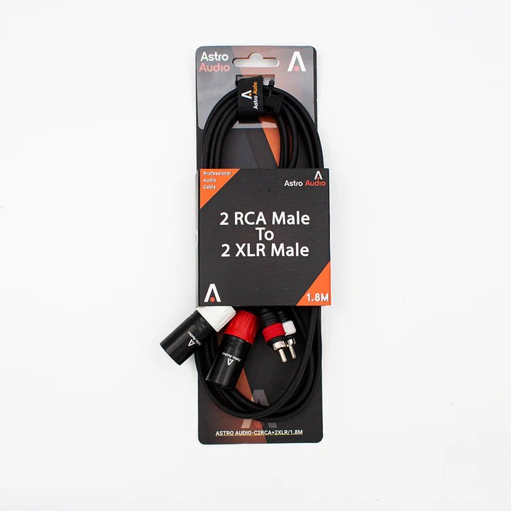 Astro Audio - C2Rca To 2Xlr BL 1.8M 2Rca Male To 2Xlr Male 1.8M Blue - My Store