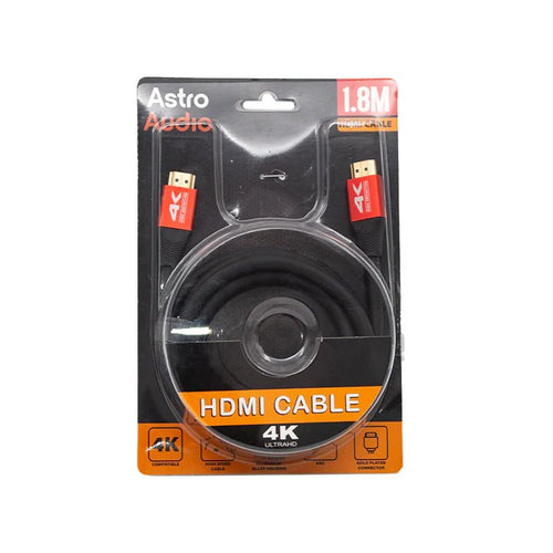 Astro Audio - HDMI1.8 HDMI AM - AM 4K And Meet ARC function Multi - Color Overmold Type Cable 1.8M - My Store