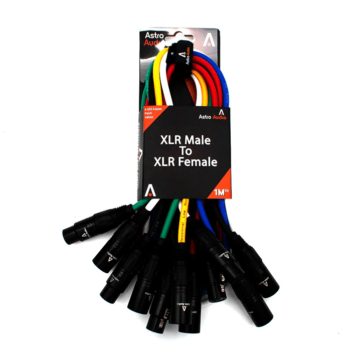 Astro Audio XLR Male to Female 6Pcs[Tx009 - Tx012/1M] - My Store