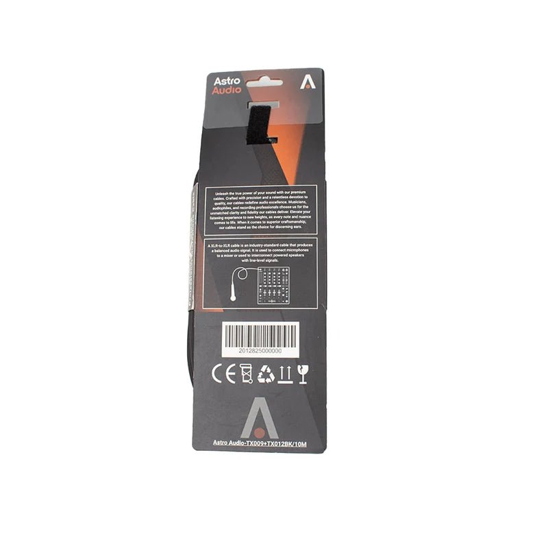Astro Audio XLR Male to XLR Female Mic Cable 10M [TX009-TX012BK 10M] - IMS Distribution