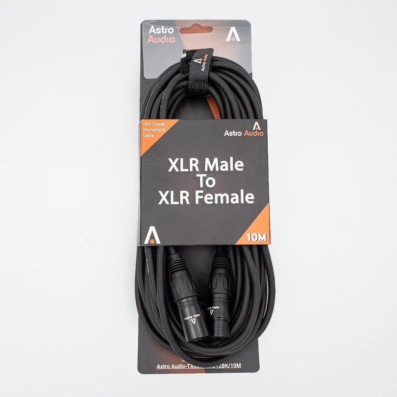 Astro Audio XLR Male to XLR Female Mic Cable 10M [TX009-TX012BK 10M] - IMS Distribution
