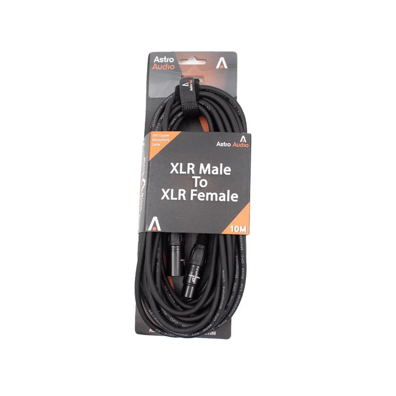 Astro Audio XLR Male to XLR Female Mic Cable 10M [TX009-TX012BK 10M] - IMS Distribution