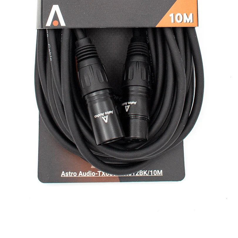 Astro Audio XLR Male to XLR Female Mic Cable 10M [TX009-TX012BK 10M] - IMS Distribution