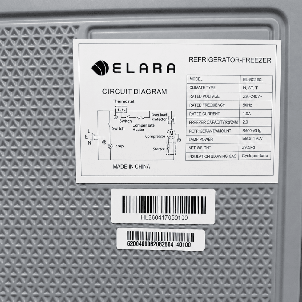 Elara 150L Refrigerator [EL-BC150L] wholesale supply - IMS Distribution