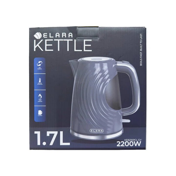 Elara 1.7L Cordless Electric Kettle Grey | wholesale supply - IMS Distribution