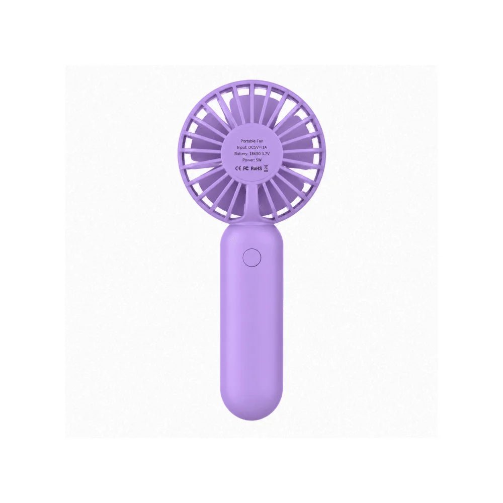 Elara Portable Handheld Fan Purple [Z07 PP] - IMS Distribution