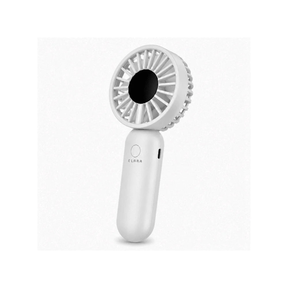 Elara Portable Handheld Fan White [ZO8 WH] - IMS Distribution