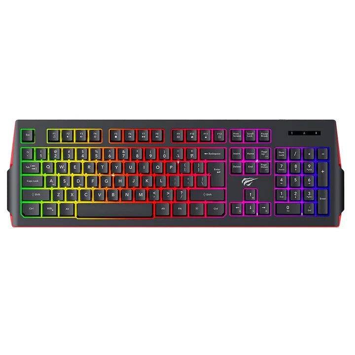 Havit Gaming keyboard Black+Red [HV - KB866L BK+RD] - My Store