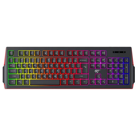 Havit Gaming keyboard Black+Red [HV - KB866L BK+RD] - My Store
