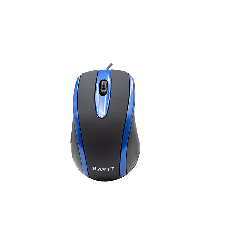 Havit PC series - USB Mouse Black+Blue [HV - MS753 BK+BL] - My Store