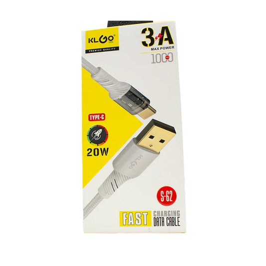 KlGo Type - C 20W Fast Charging Cable [S - 62] - My Store