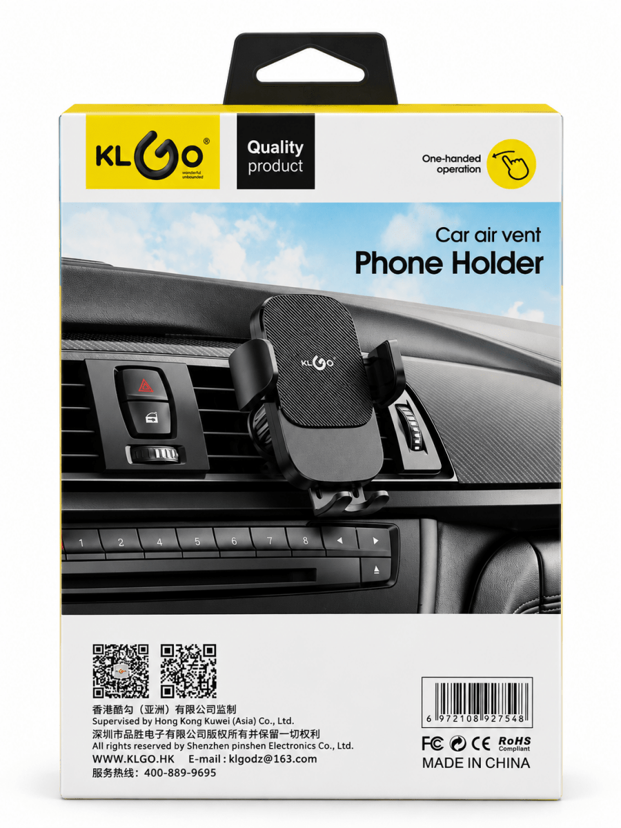 Klgo-z38 Bk Car Air Vent Bracket Phone Mount Black - IMS Distribution