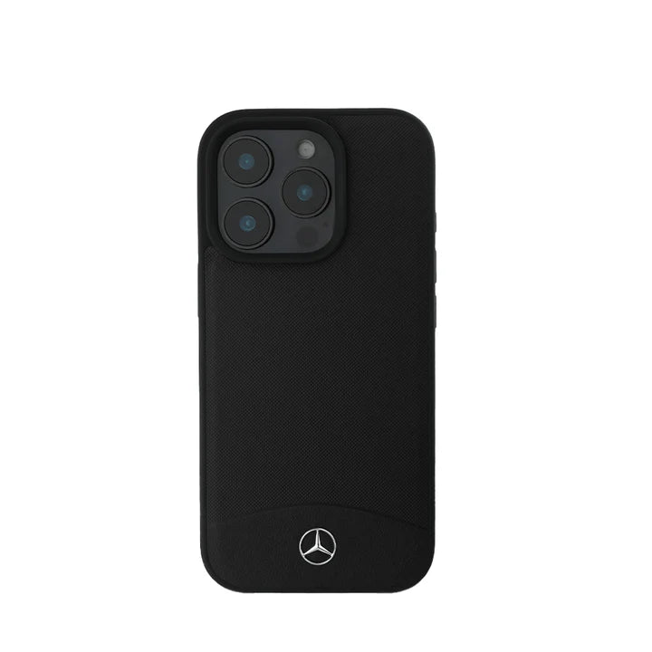 MERCEDES - BENZ Magsafe Case IPhone 16 Pro Max Black Textured And Plain Leather - My Store