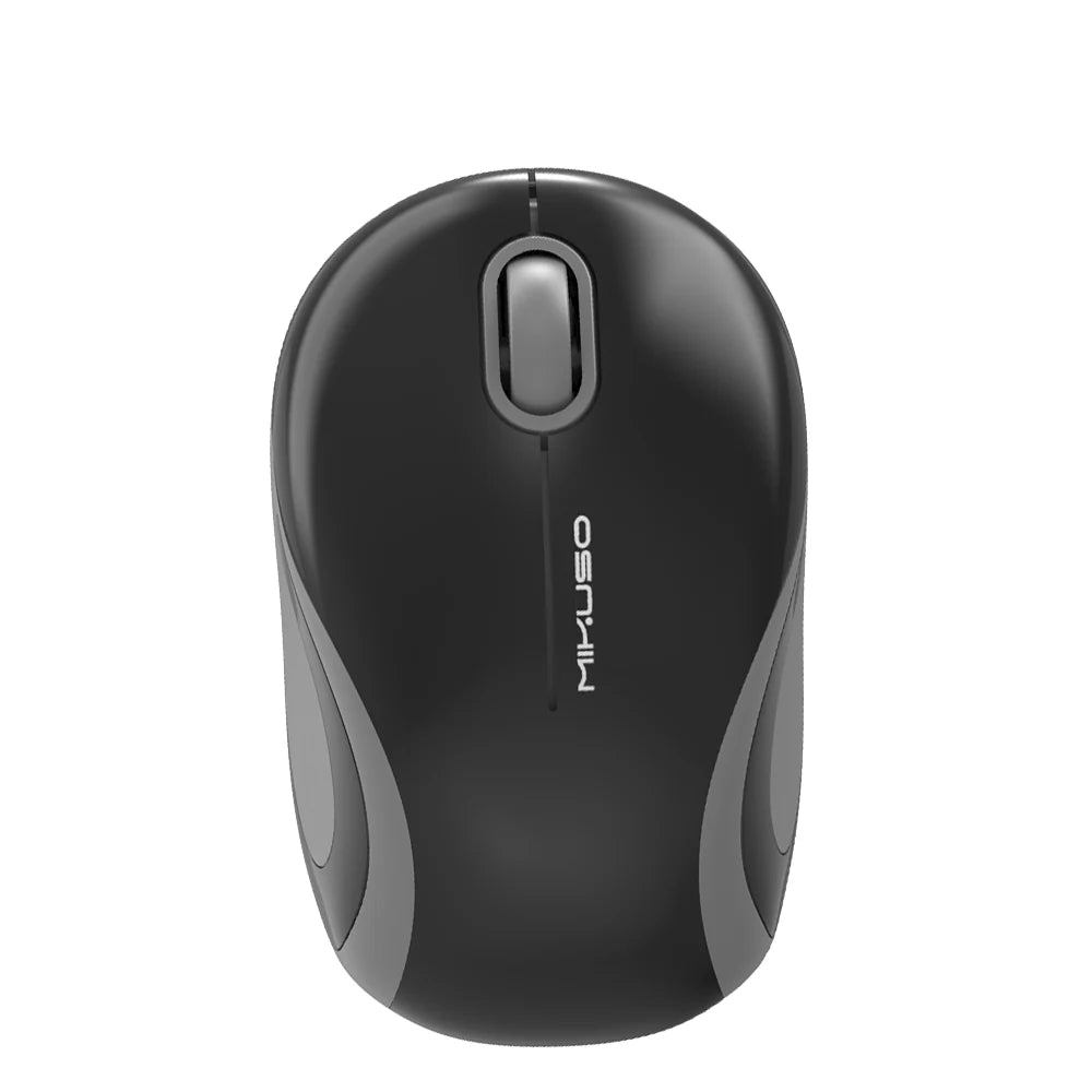 Mikuso 2.4G Wireless Mouse Black/Grey[MOS - W096 Pro BK/GRY] - My Store