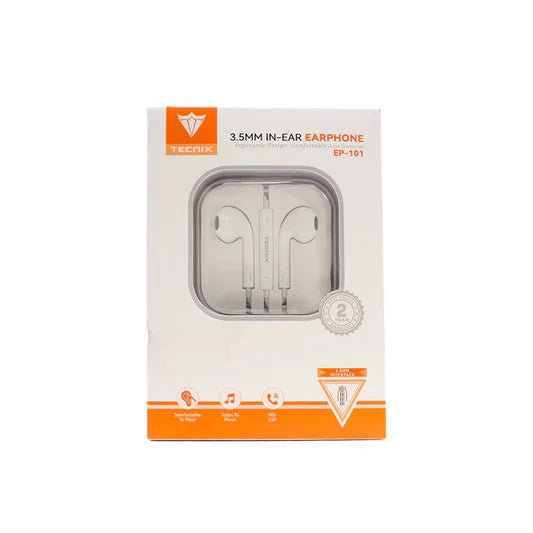 Mikuso 3.5mm In - ear Earbuds [EP - 101 - I WH] - My Store