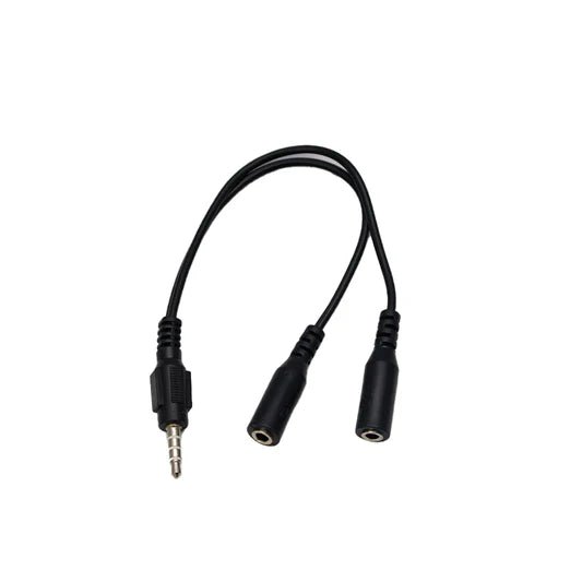 Mikuso 3.5mm to Headset+Microphone Audio Cable Black [CBL - 123 BK] - My Store