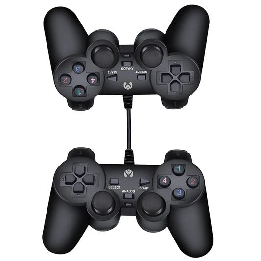 Mikuso Double Game Pad Wired Black [GP - USB008 BK] - My Store