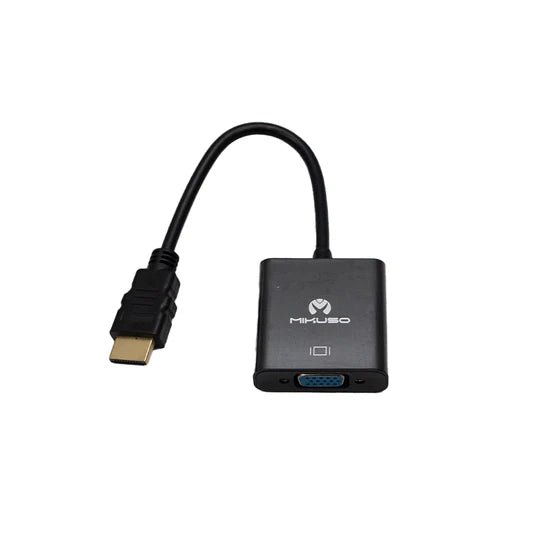 Mikuso HDMI To VGA+AUDIO Cable Black [CBL - 018 BK] - My Store