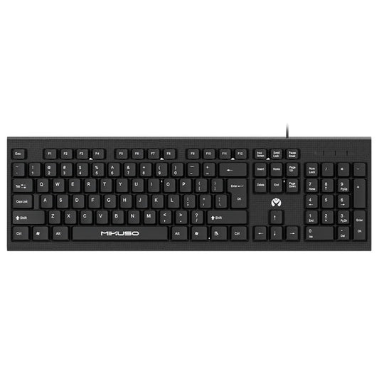 Mikuso Wired Keyboard Black [KB - 049U BK] - My Store
