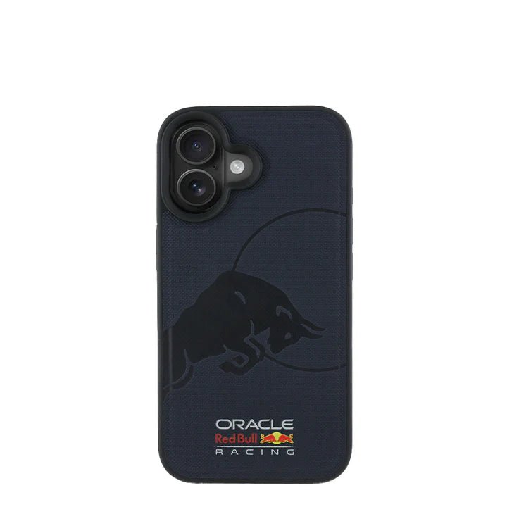 RedBull Racing - Magsafe Meshed Navy IPhone 16 Leather Case - My Store