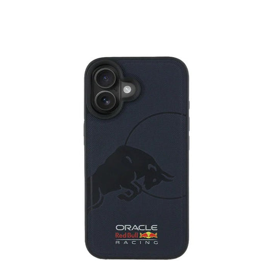 RedBull Racing - Magsafe Meshed Navy IPhone 16 Leather Case - My Store