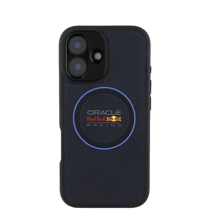 RedBull Racing - Magsafe Meshed Ring Navy IPhone 16 Leather Case - My Store