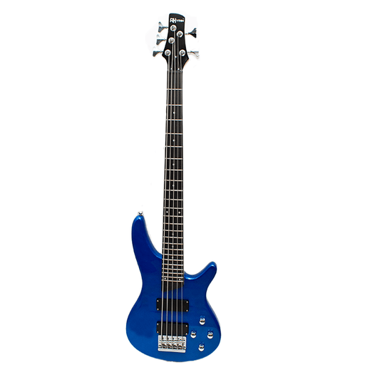 Rhythm 5 String Electric Bass Guitar Blue [MI - SPB500 BL] - My Store