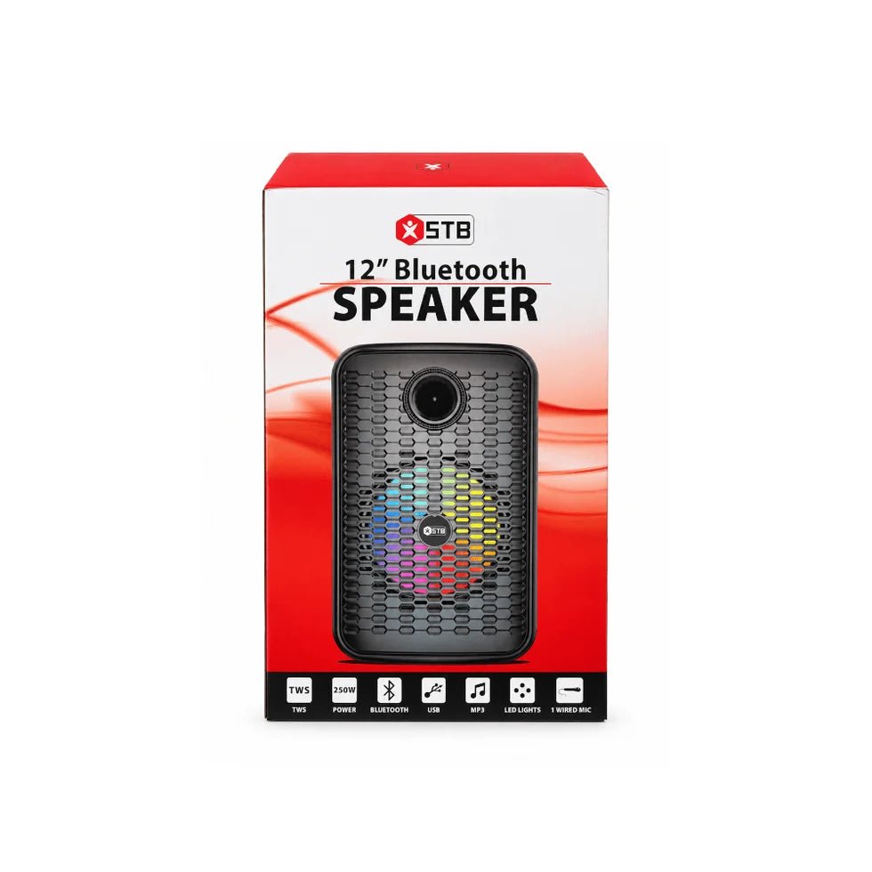 STB 12'' Portable Speaker with TWS [STB-2612B] - IMS Distribution